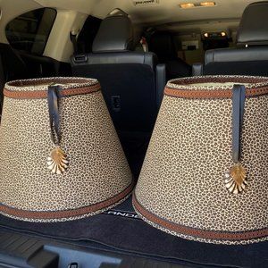 Leopard Print Lampshades